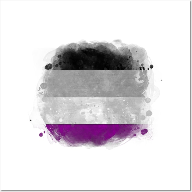 Asexual pride flag Wall Art by Mig's Design Shop